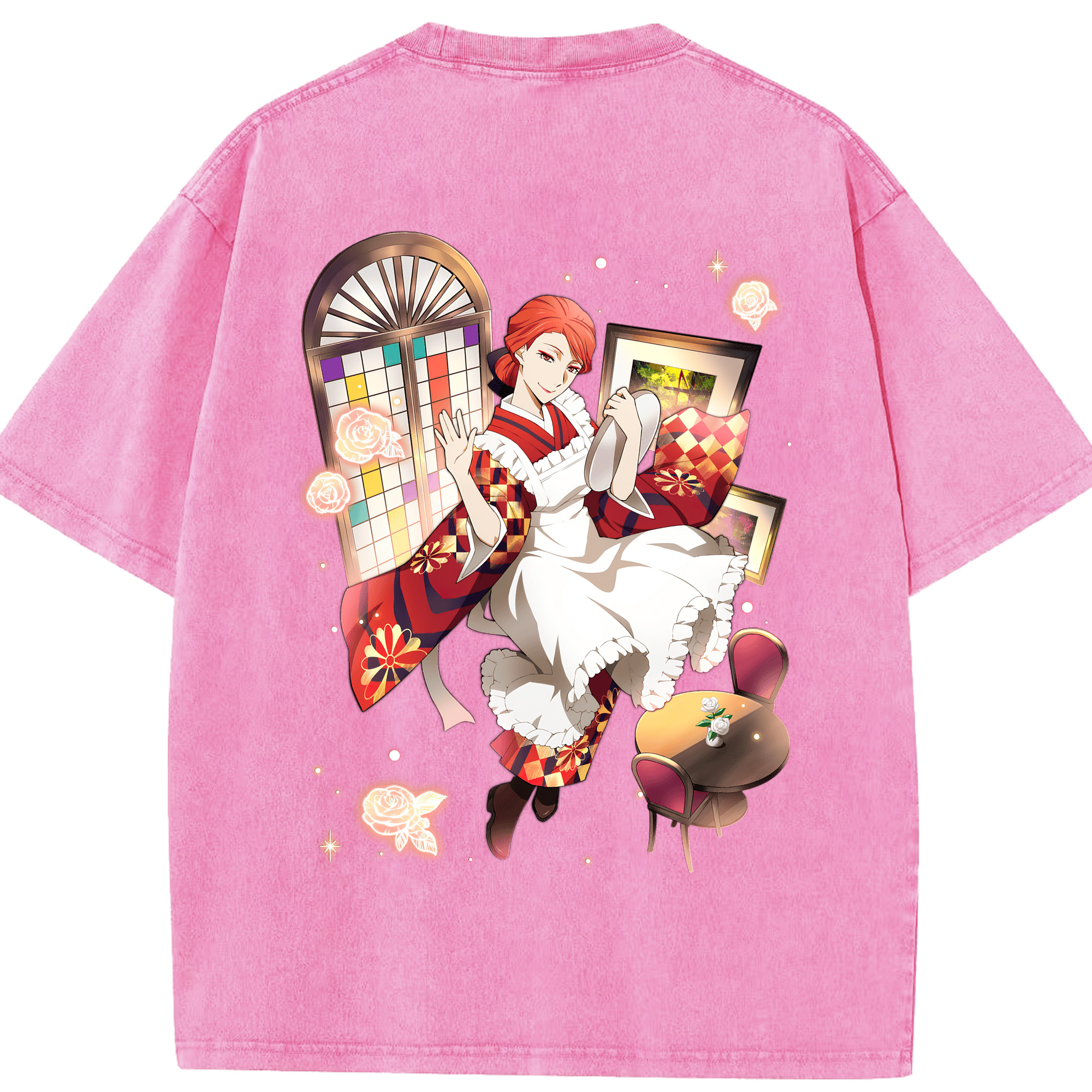 （画像用） 文豪ストレイドッグス Bungo Stray Dogs 綿100% ヴィンテージ風 半袖Tシャツ（背面プリント）